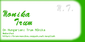monika trum business card